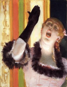 Edgar Degas : Singer with a Glove